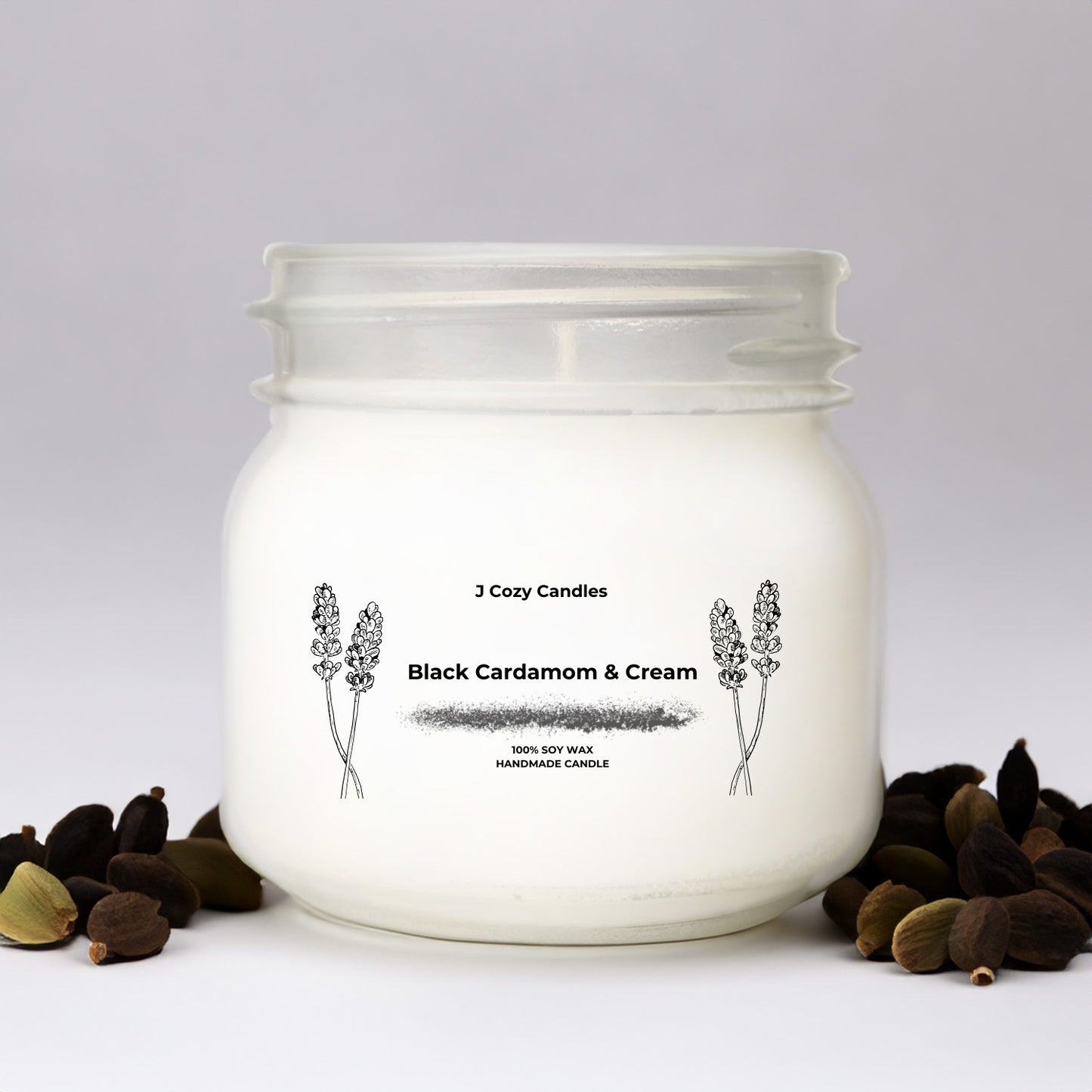 Black Cardamom & Cream Candle